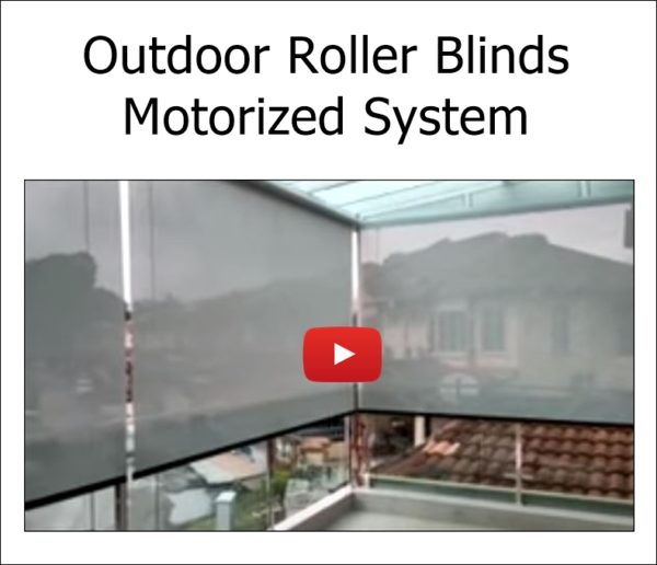 Outdoor Roller Blinds Motorized System